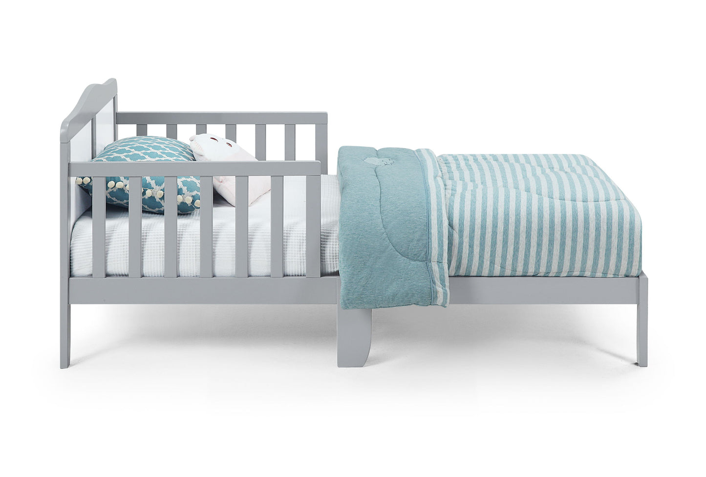 Birdie - Toddler Bed - Light Gray/White