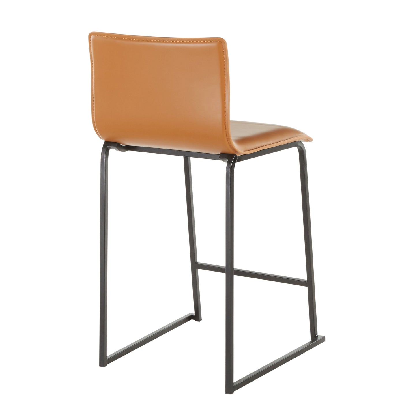 Mara - Contemporary Counter Stool (Set of 2) - Black / Camel