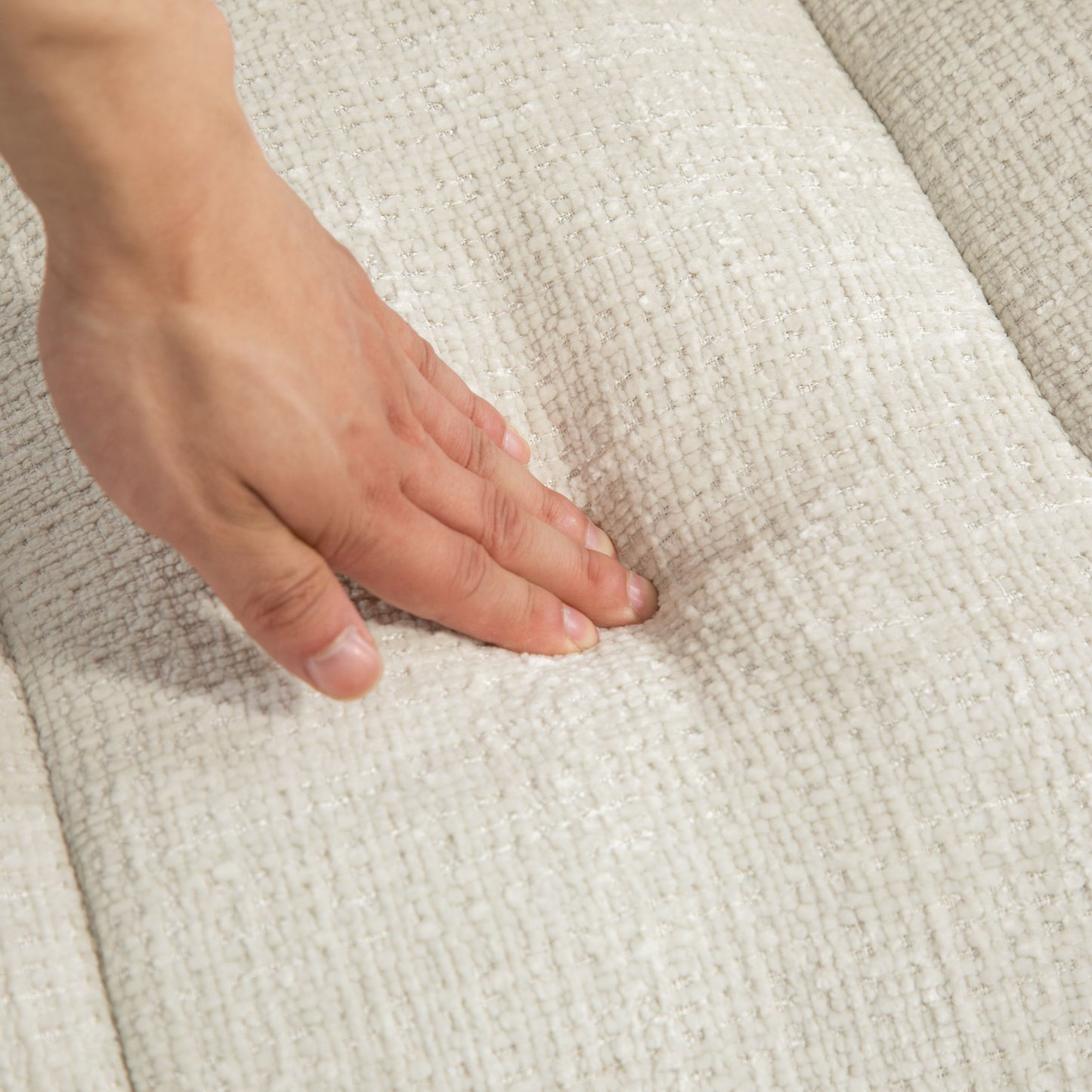 High Back Bean Bag Sofa Couch For Adults And Kids, Comfortable Lounger, Indoor & Outdoor Use - White