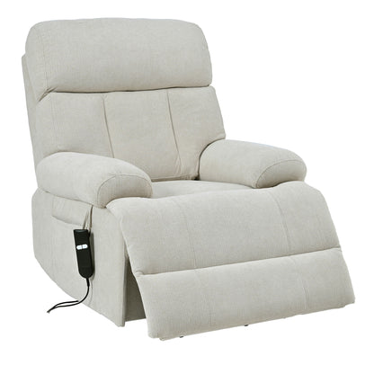 Oversized Power Lift Recliner Chair - Electric Fabric Reclining Sofa Chair With Remote Control, Side Pocket, And Spacious Seat For Home Theater - Light Gray