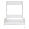 Full Size Murphy Wall Bed With Cushion - White