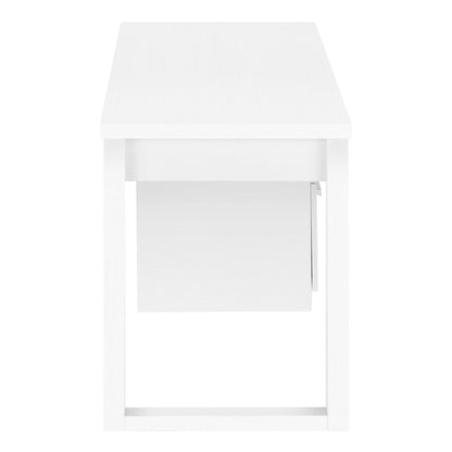 Computer Desk For Home Office, Laptop, Left, Right Set - Up, Storage Drawers, Contemporary And Modern - White