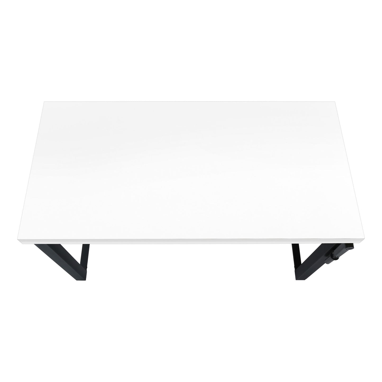 Computer Desk, Home Office, Standing, Adjustable, Laptop, Contemporary And Modern - White / Black