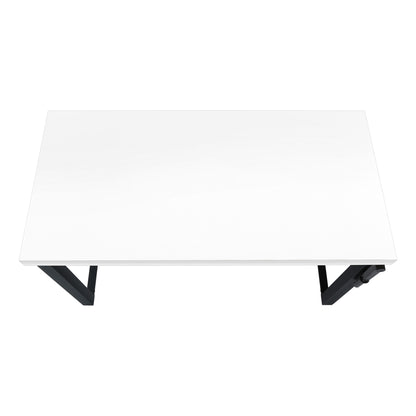 Computer Desk, Home Office, Standing, Adjustable, Laptop, Contemporary And Modern - White / Black