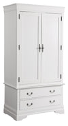 Elegant Traditional Armoire - White