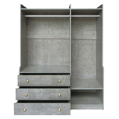 Open Wardrobe Storage For Bedroom - Gray