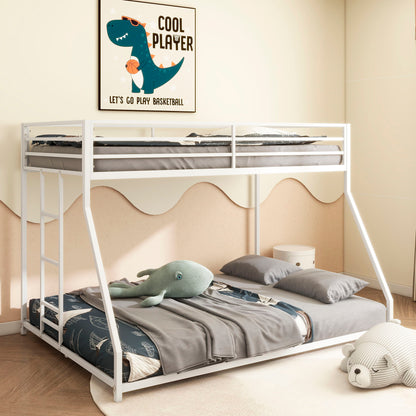 Adam - Twin Over Full Metal Bunk Bed - White