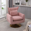 Classic Mid-Century 360-Degree Swivel Accent Chair - Pink