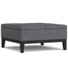 Dover - Lift Top Coffee Table Storage Ottoman - Gray