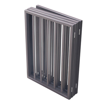 Pet Gate Dog Gate For Doorways, Stairs Or House Freestanding, Folding - Dark Brown
