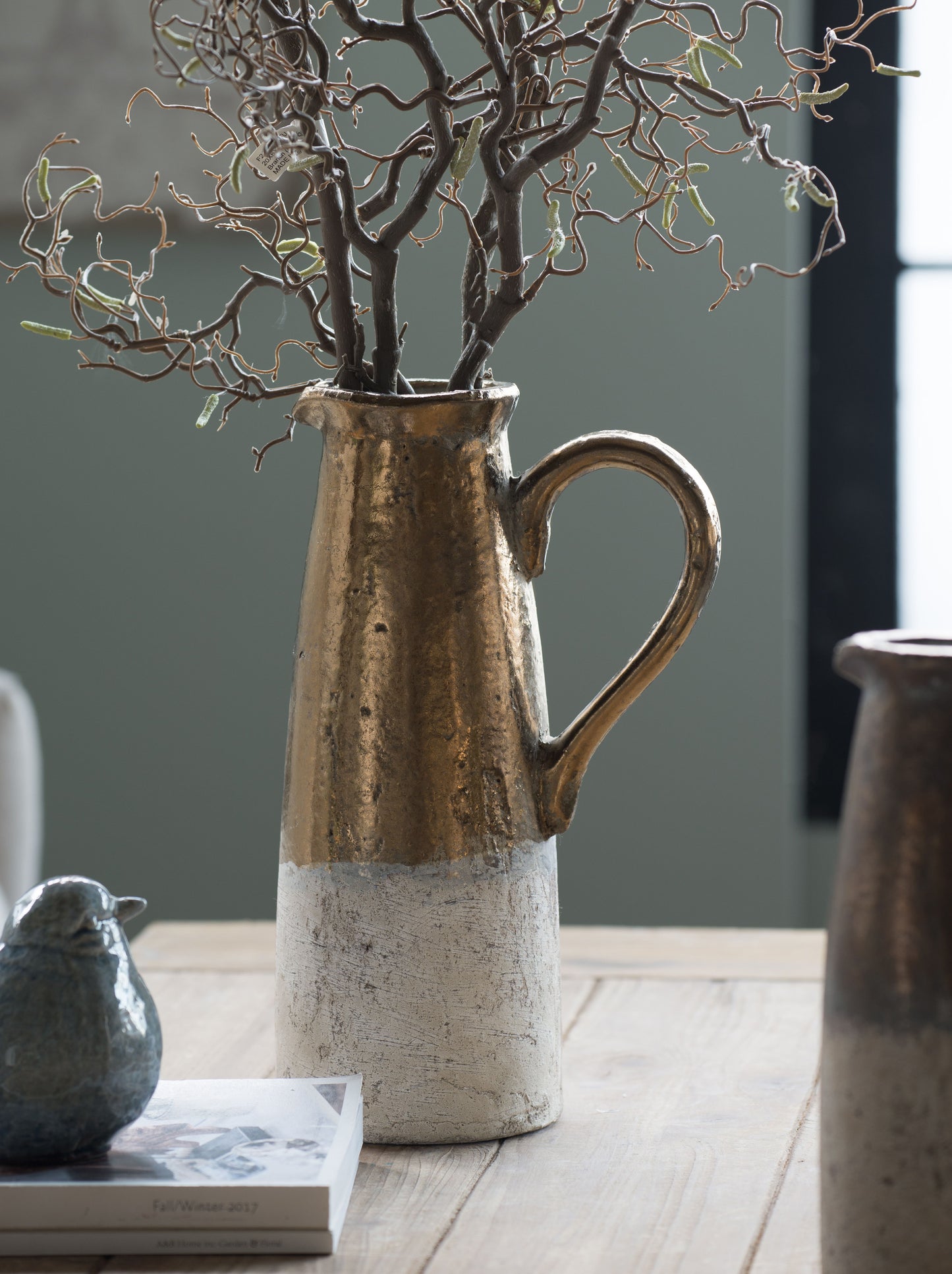 Candia - Terracotta Pitcher - Brown - Ceramic