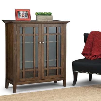 Bedford - Medium Storage Cabinet - Rustic Natural Aged Brown