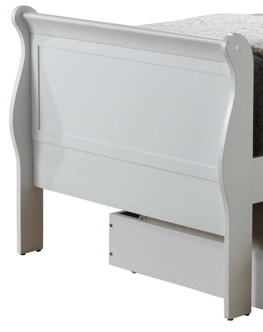Twin Storage Bed With Style Elegant - White