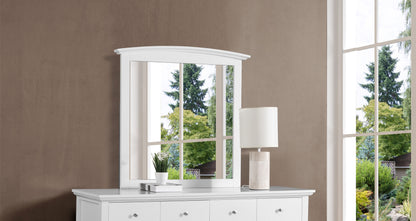 Elegant Wall Mirror - White