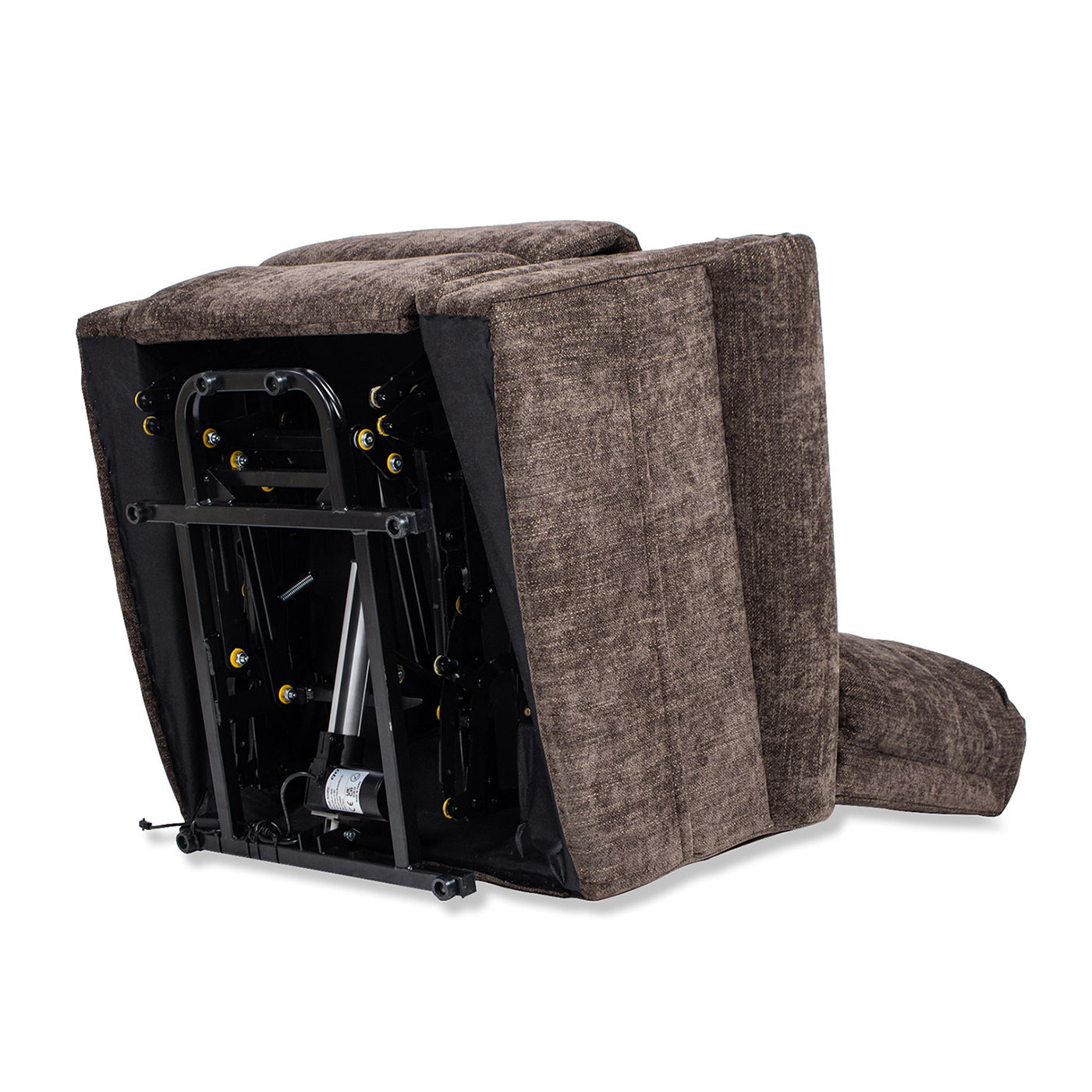 Irwin - Power Lift Recliner Chair - Chocolate Brown