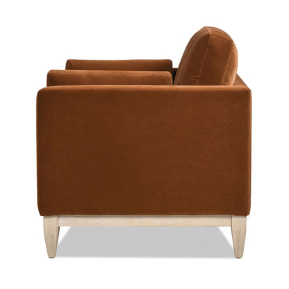 Knox - Modern Farmhouse Arm Chair - Burnt Orange