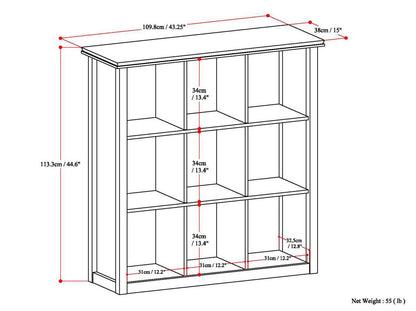 Artisan - 9 Cube Bookcase And Storage Unit - Russet Brown