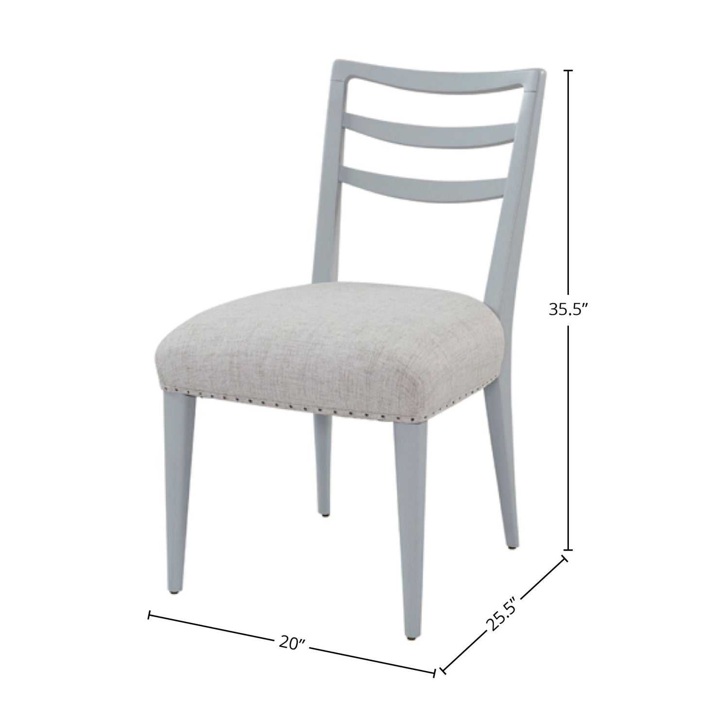 Ladderback Side Dining Chair (Set of 2) - Light Blue