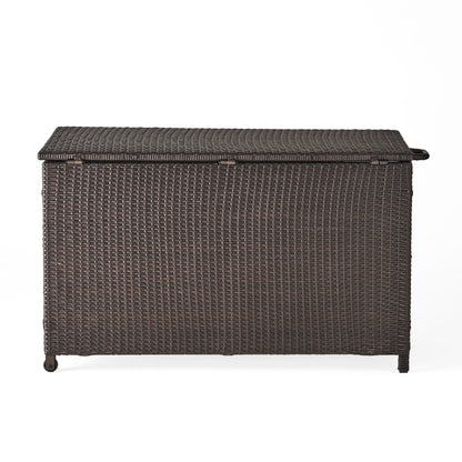 Blake - Wicker Cushion Box - Brown Multi
