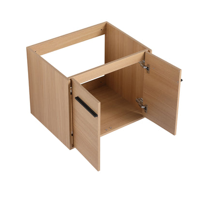 Bathroom Vanity Set With Resin Countertop Sink, 2 Doors - Oak