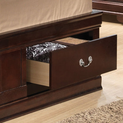 Louis Phillipe - Full Storage Bed - Cappuccino