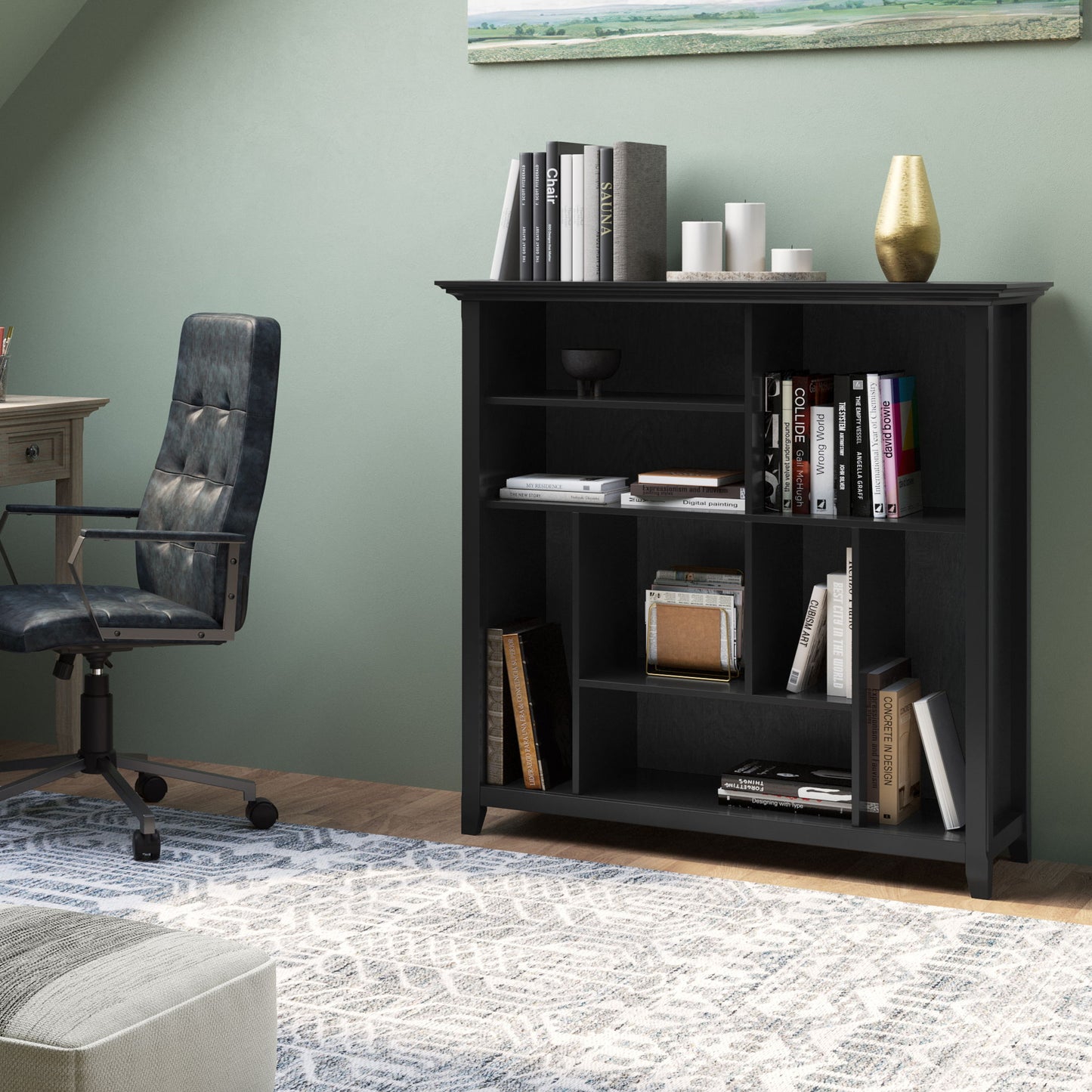 Amherst - Multi Cube Bookcase And Storage Unit - Black