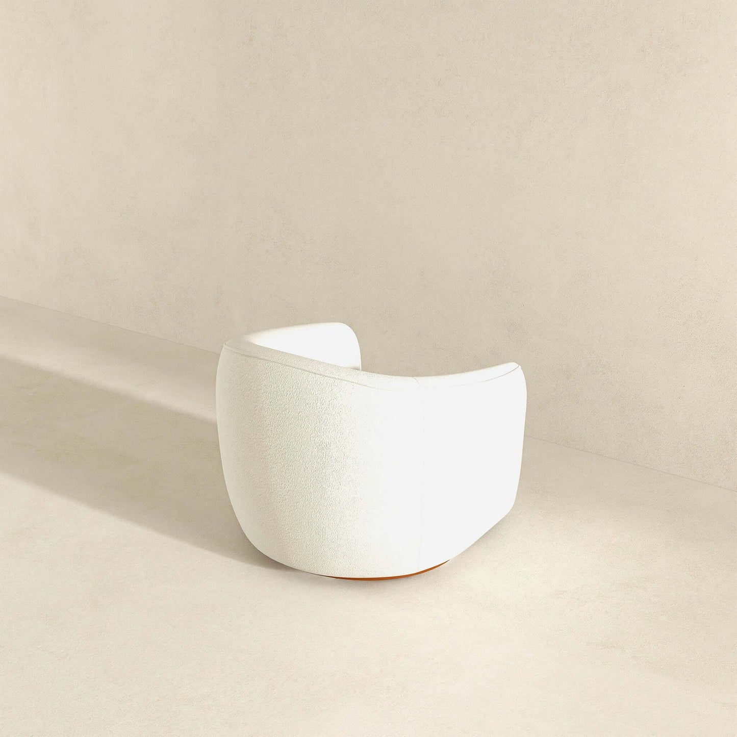 Elise - Mid-Century Modern Swivel Chair - White