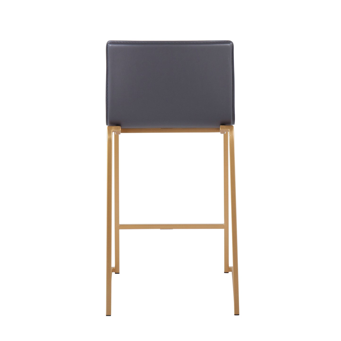 Mara - Contemporary Counter Stool (Set of 2) - Gold / Gray