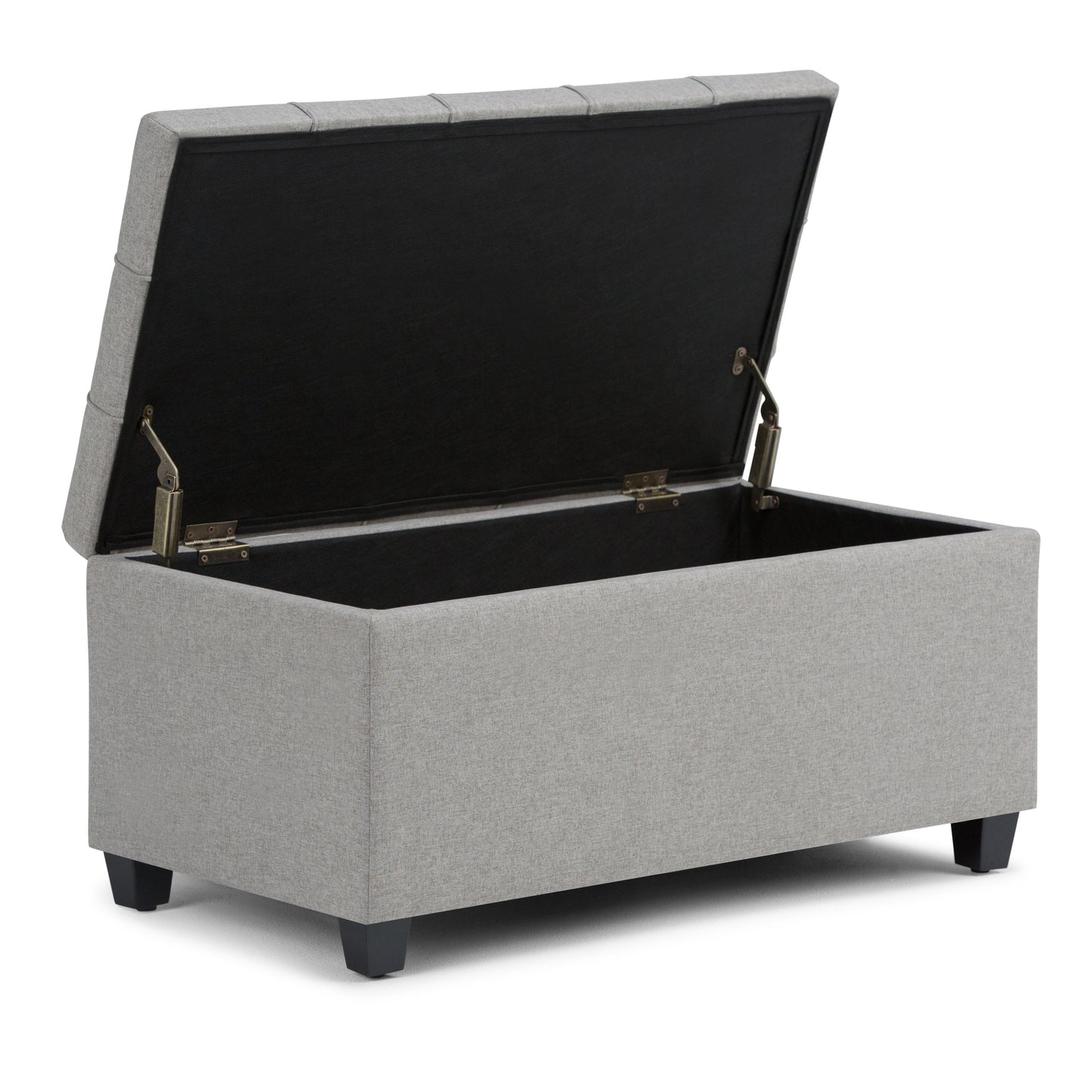 Sienna - Storage Ottoman Bench - Dove Gray