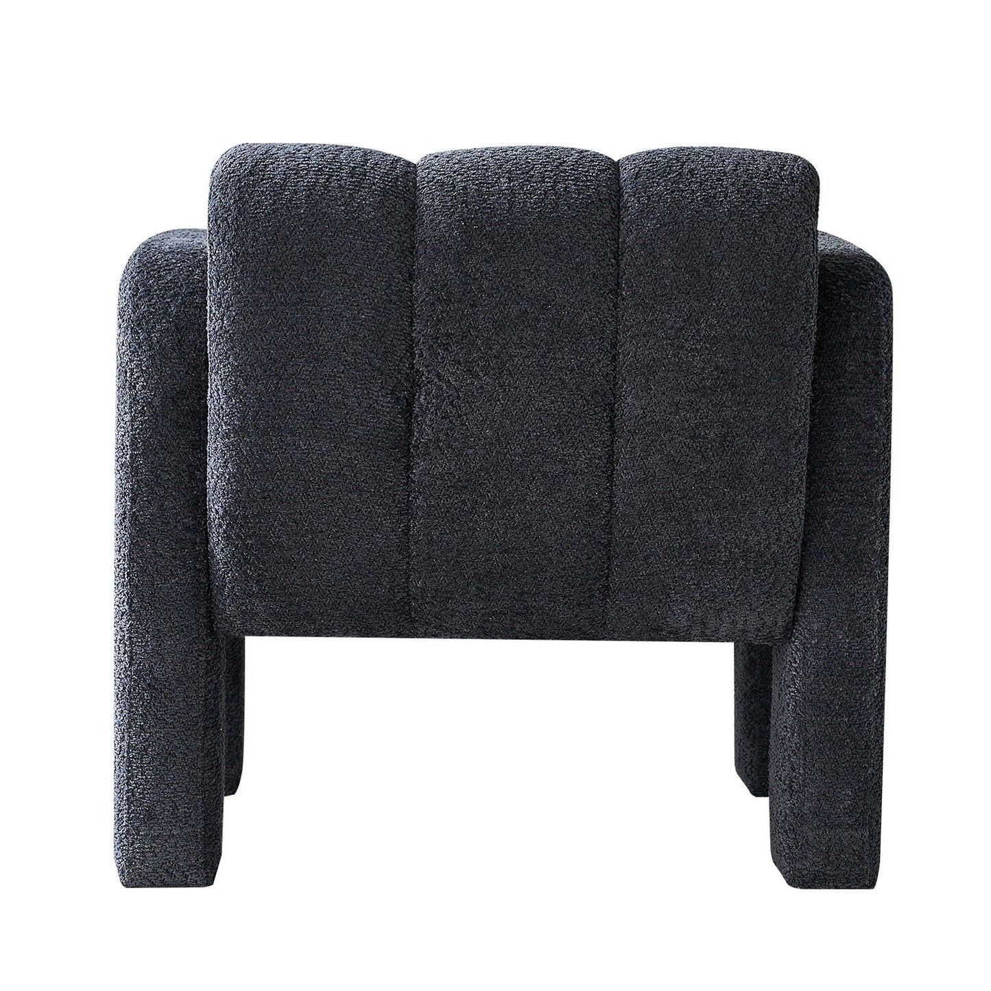 31.10" Boucle Upholstered Accent Chair - Dark Gray