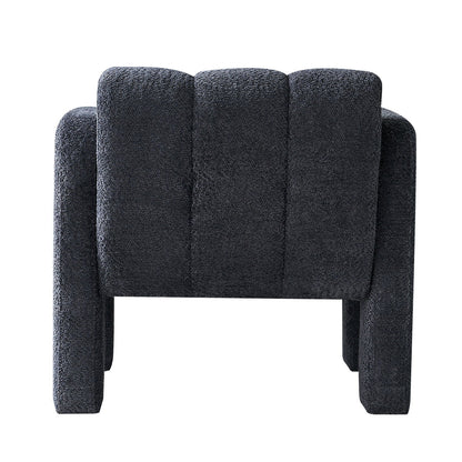 31.10" Boucle Upholstered Accent Chair - Dark Gray