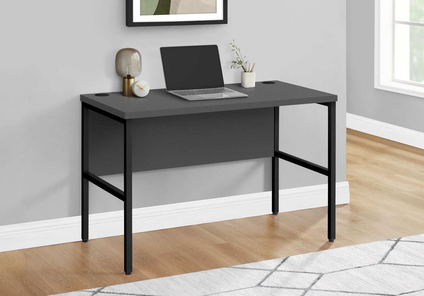Computer Desk, Home Office, Commercial Grade, Contemporary & Modern - Gray