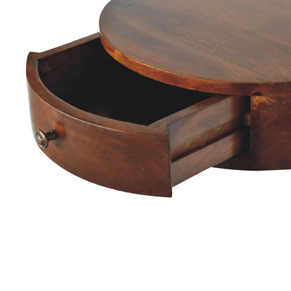 Lunar - 1 Drawer Floating Nightstand - Chestnut