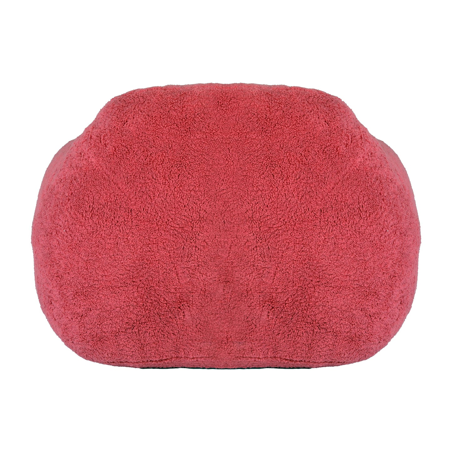 Giant Bean Bag Chair For Adults, Spacious Memory Foam Bean Bag Sofa With Armrests Teddy Fabric, Comfy Seating For Living Room Or Bedroom - Pink
