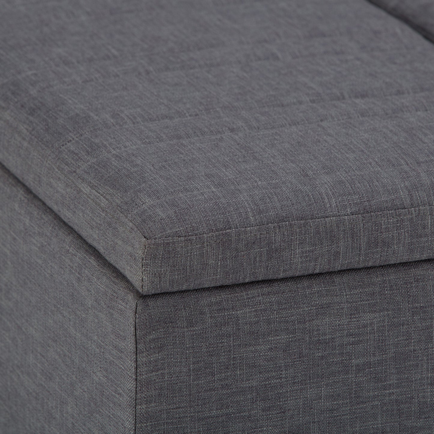 Ellis - Coffee Table Storage Ottoman - Slate Gray