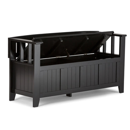 Acadian - Entryway Storage Bench - Black
