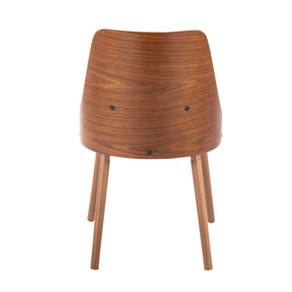 Anabelle - Mid-Century Modern Chair (Set of 2) - Walnut / Brown