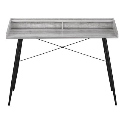 Computer Desk For Home Office, Storage Shelves, Versatile Placement - Gray
