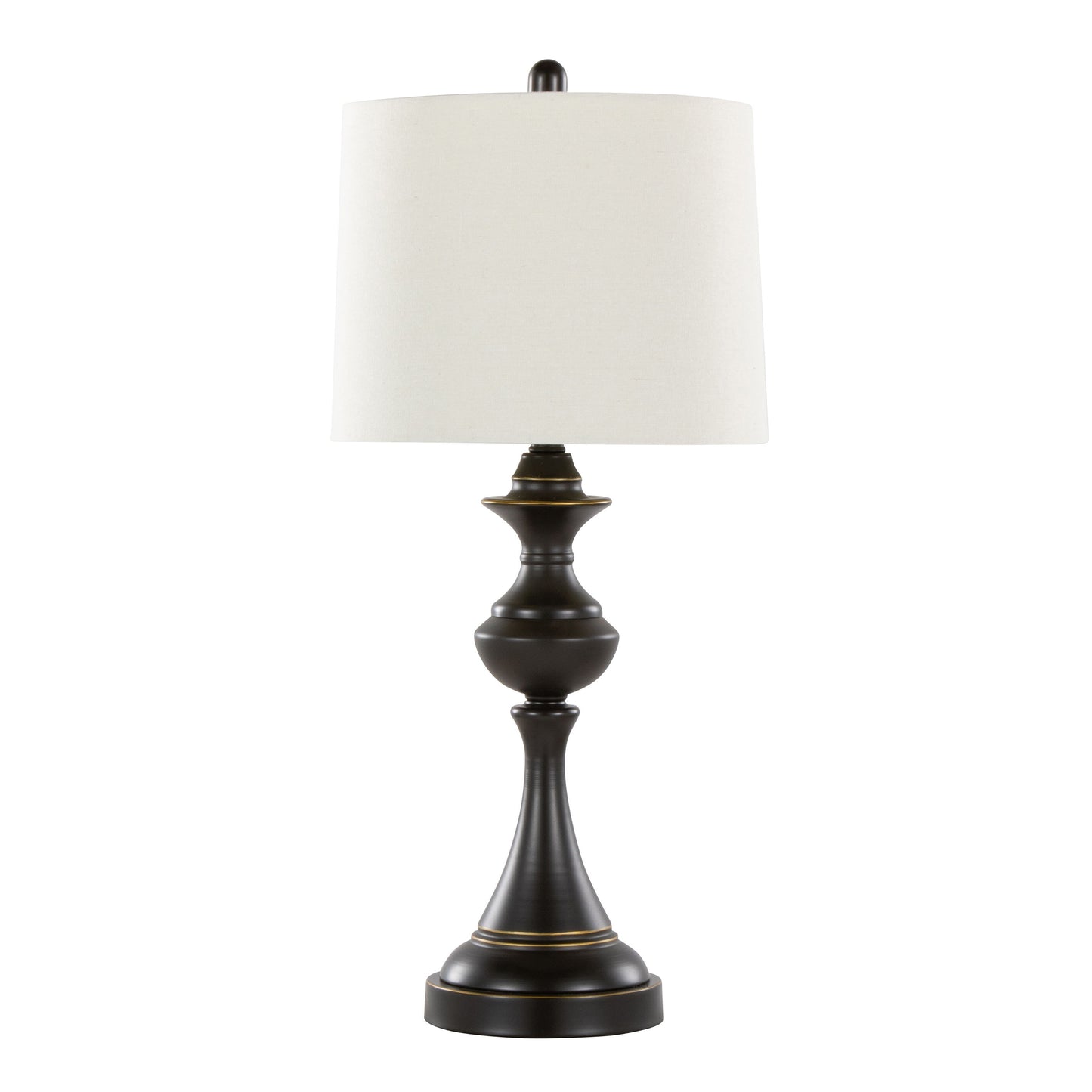 Montgomery - Contemporary Table Lamp (Set of 2) - Oil Rubbed Bronze / Off White