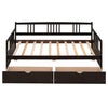 Twin Size DayBed With 2 Drawers - Espresso