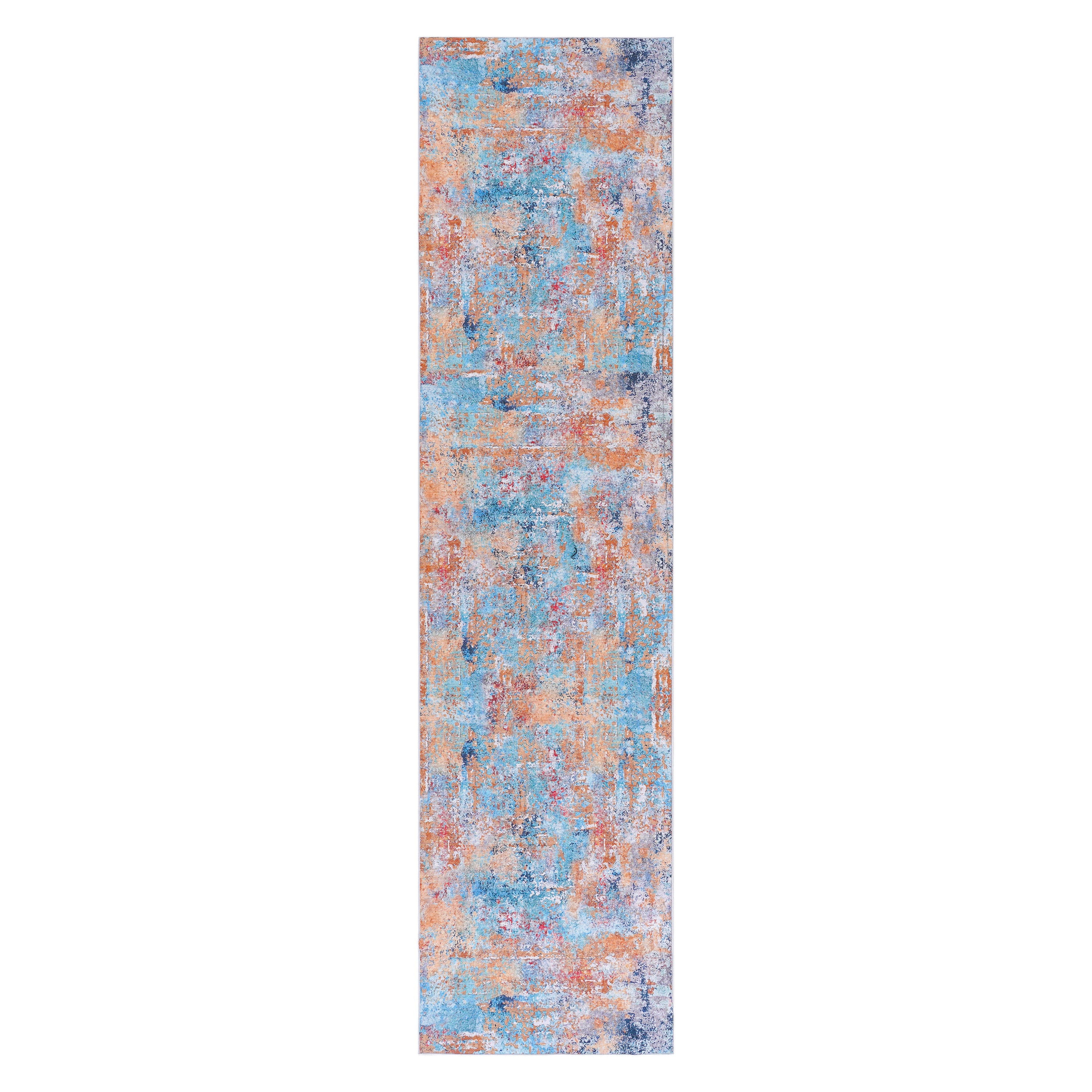 Maval - 2'6'' X 10' Washable Runner Rug - Multi