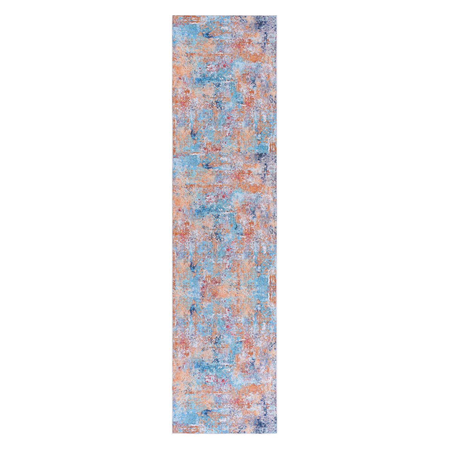 Maval - 2'6'' X 10' Washable Runner Rug - Multi