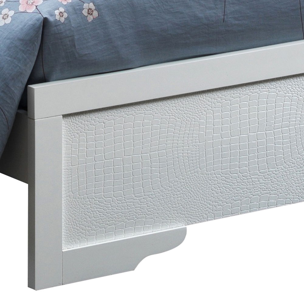 Queen Bed Elegant - Silver Champagne