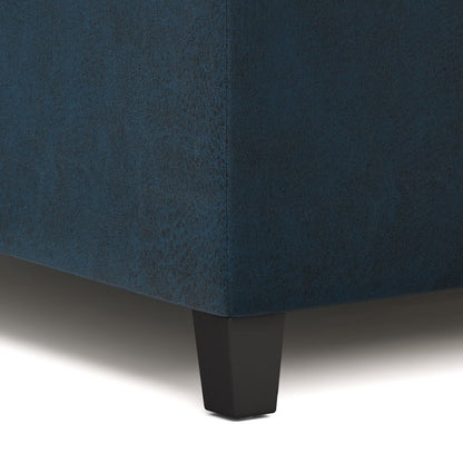 Harrison - Coffee Table Storage Ottoman - Distressed Dark Blue