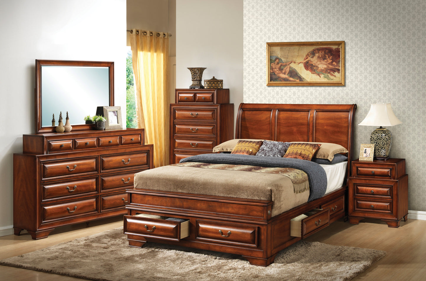 Lavita - Full Storage Bed - Oak