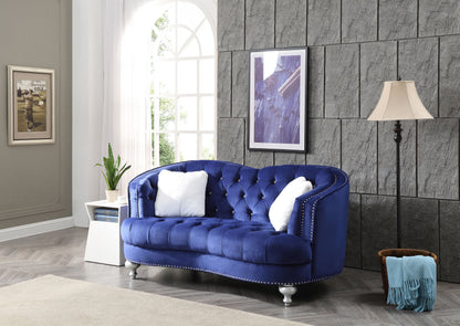 Charming Traditional Loveseat - Blue