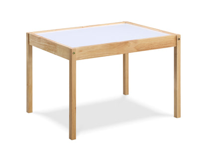 Gibson - 3-Piece Dry Erase Kids Table & Two Chair Set - Natural