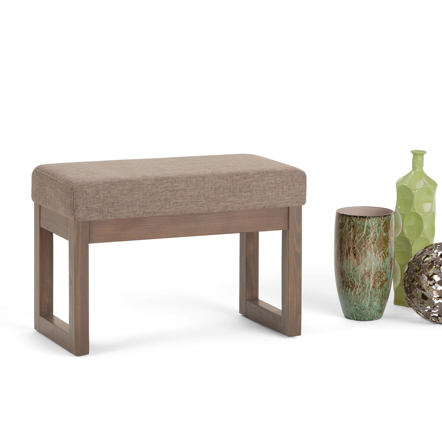 Milltown - Footstool Small Ottoman Bench - Fawn Brown