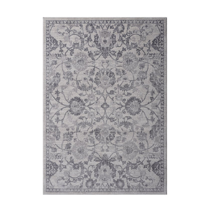 Marfi - 5' X 7' Oriental Area Rug - Gray / Silver