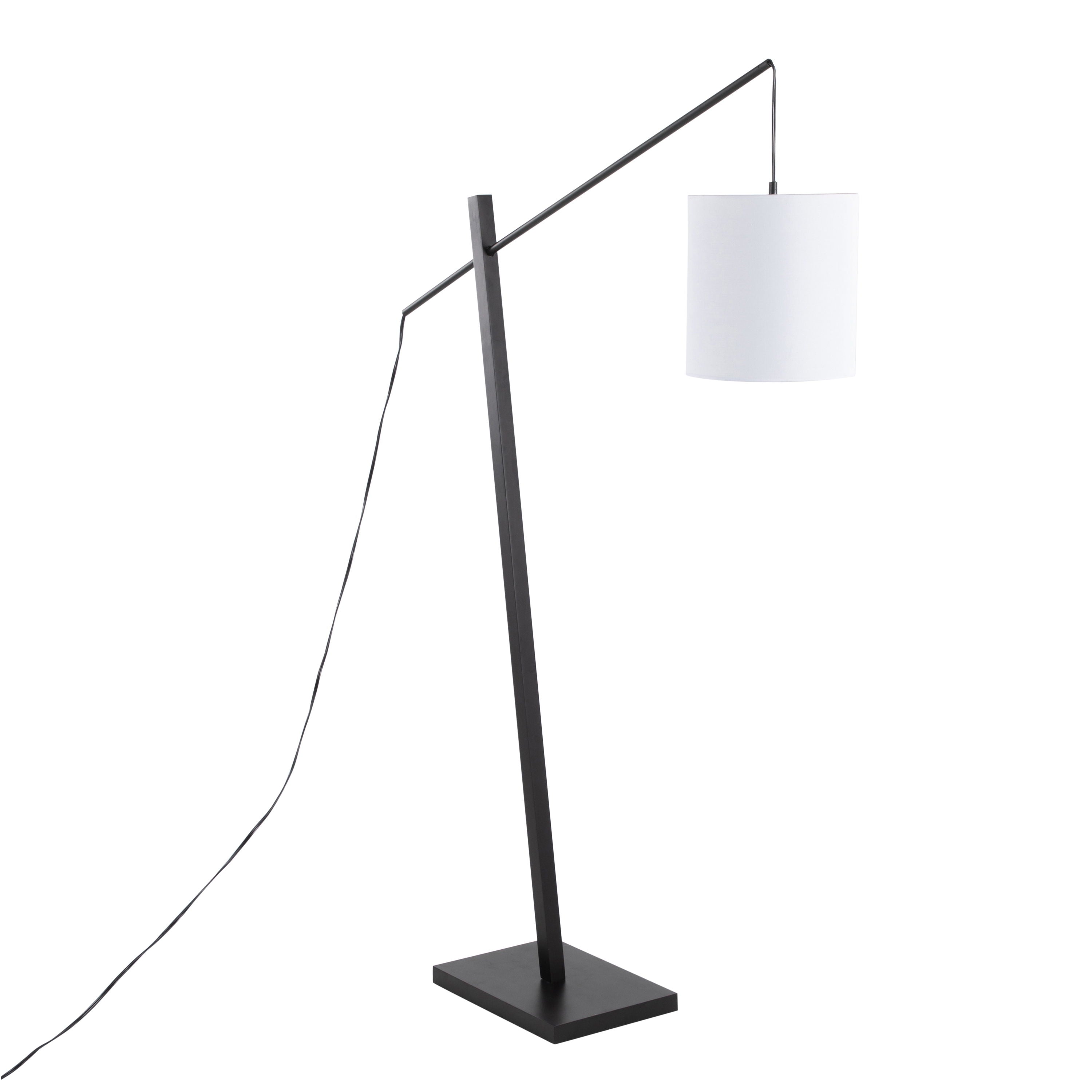 Arturo - Contemporary Floor Lamp - Black / White